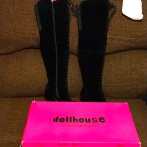 Dollhouse knee high boots